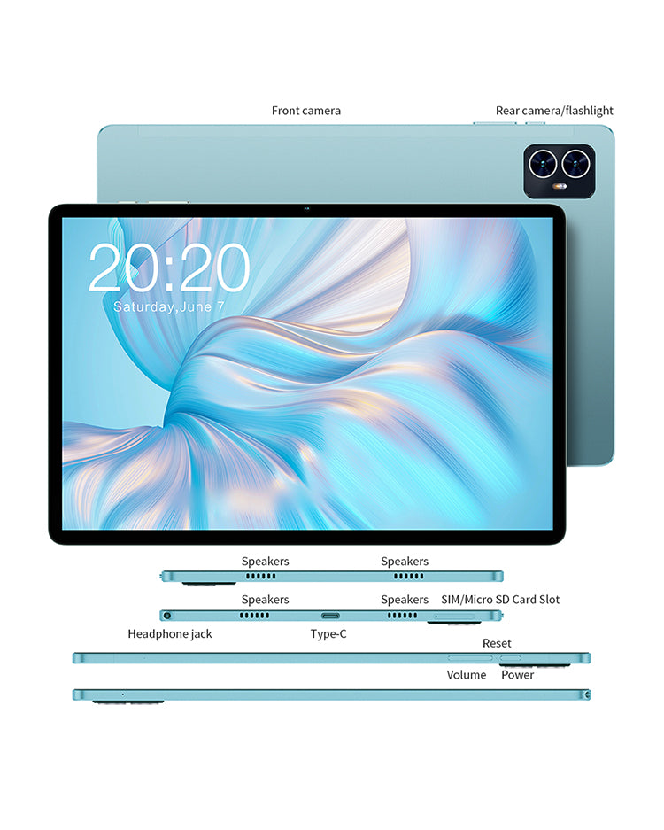 Tablet 10 Pollici 1920x1200 HD IPS Schermo, Octa Core Android