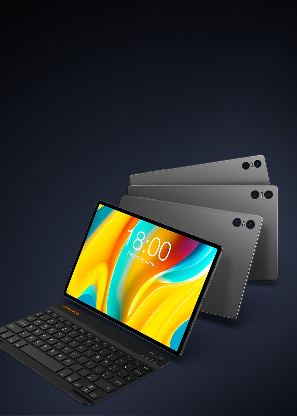 2 en 1 Tablette 10 Pouces, TECLAST X11 Windows 10 Tablette PC, Intel N4020  Processeur, 1.1-2.8GHz, FHD 1920x1200, 6Go RAM 128Go ROM (TF 512Go), 2,4/5G  WiFi, USB 3,0, Micro-HDMI(Sans clavier ni stylet) 