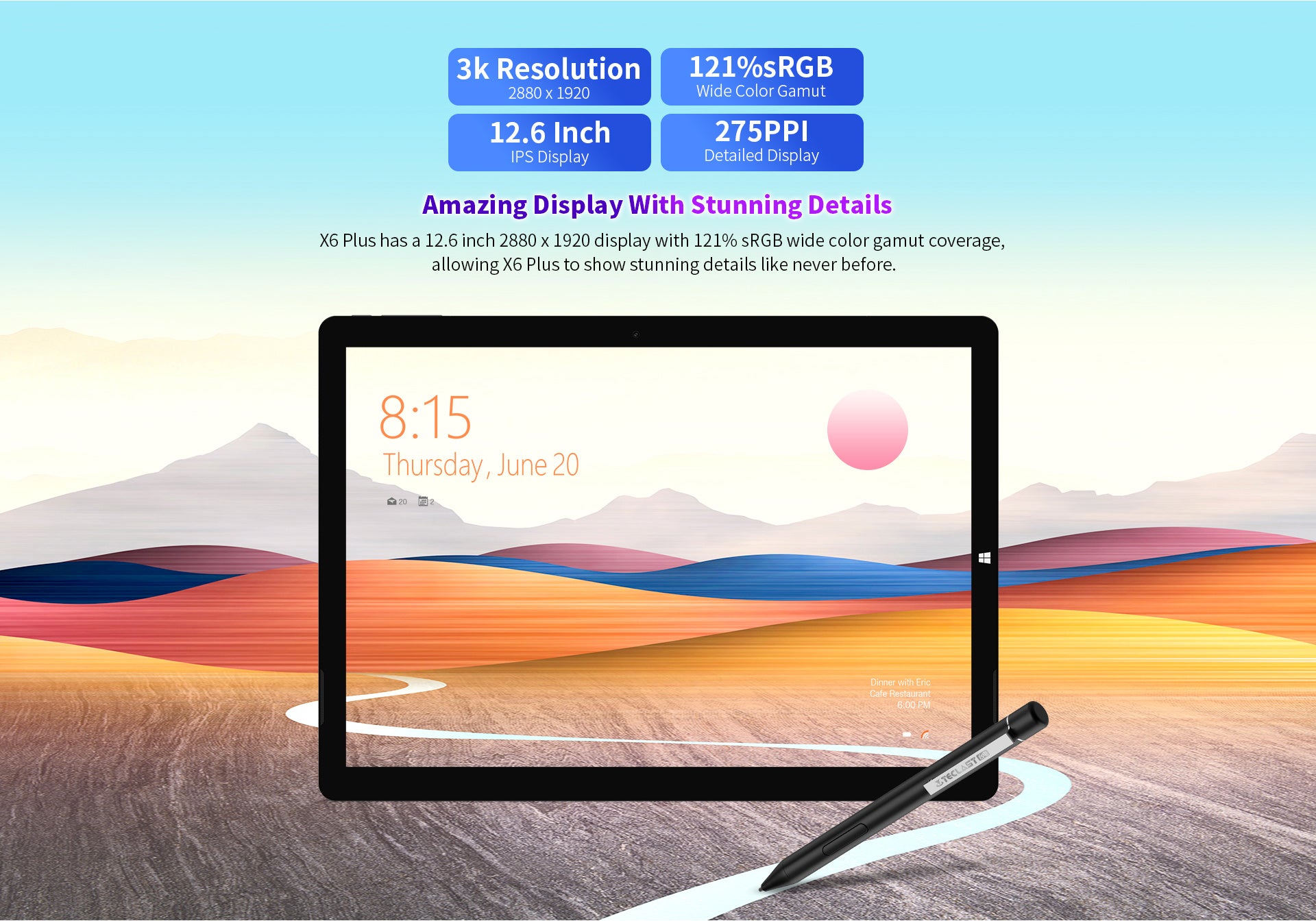 X6 Plus 2-in-1 Tablet